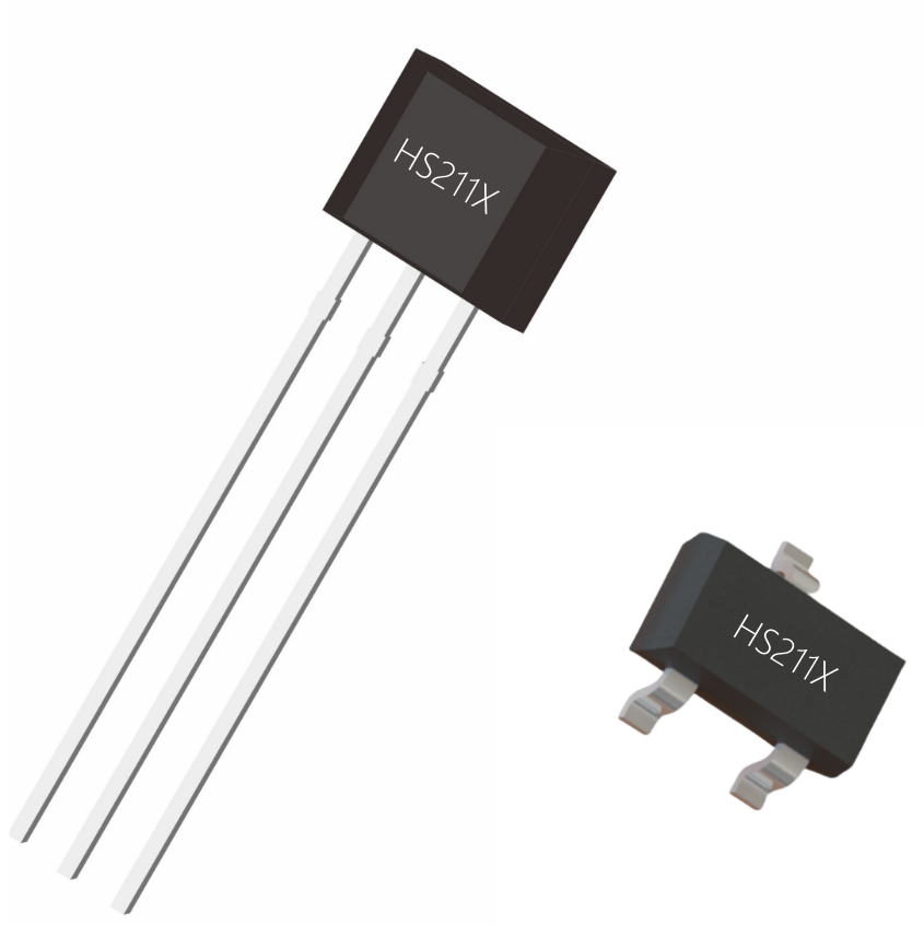 HS211X omnipolar high sensitivity low power consumption high speed magnetic switch